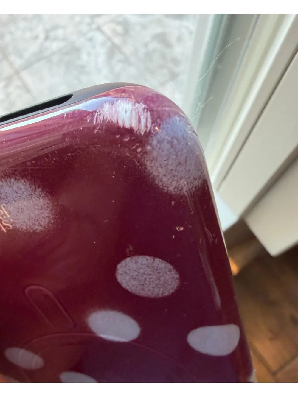 THE DAIRY-JASMINE DOWLING PLUM POLKA DOT iPhone 15 pro max case
